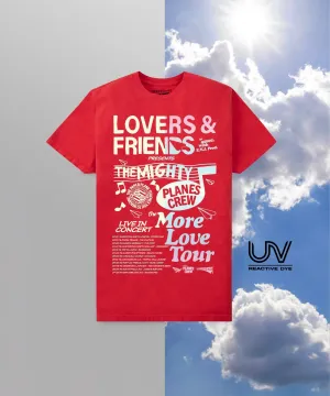 Paper Planes - More Love Tour Tee -Coral Red