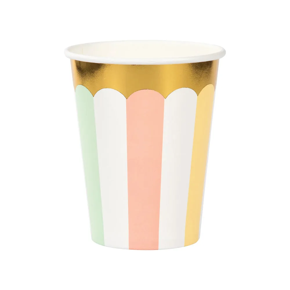 Pastel Paper Party Cups (x8)