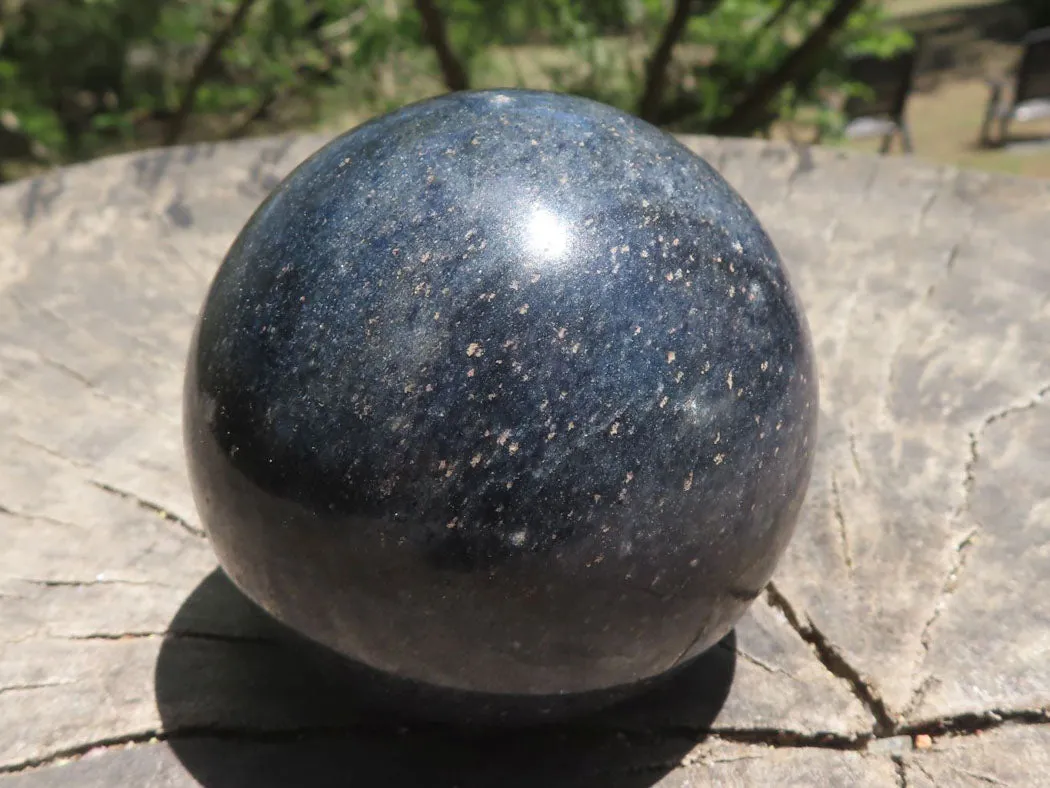 Polished Blue Lazulite Spheres  x 4 From Madagascar