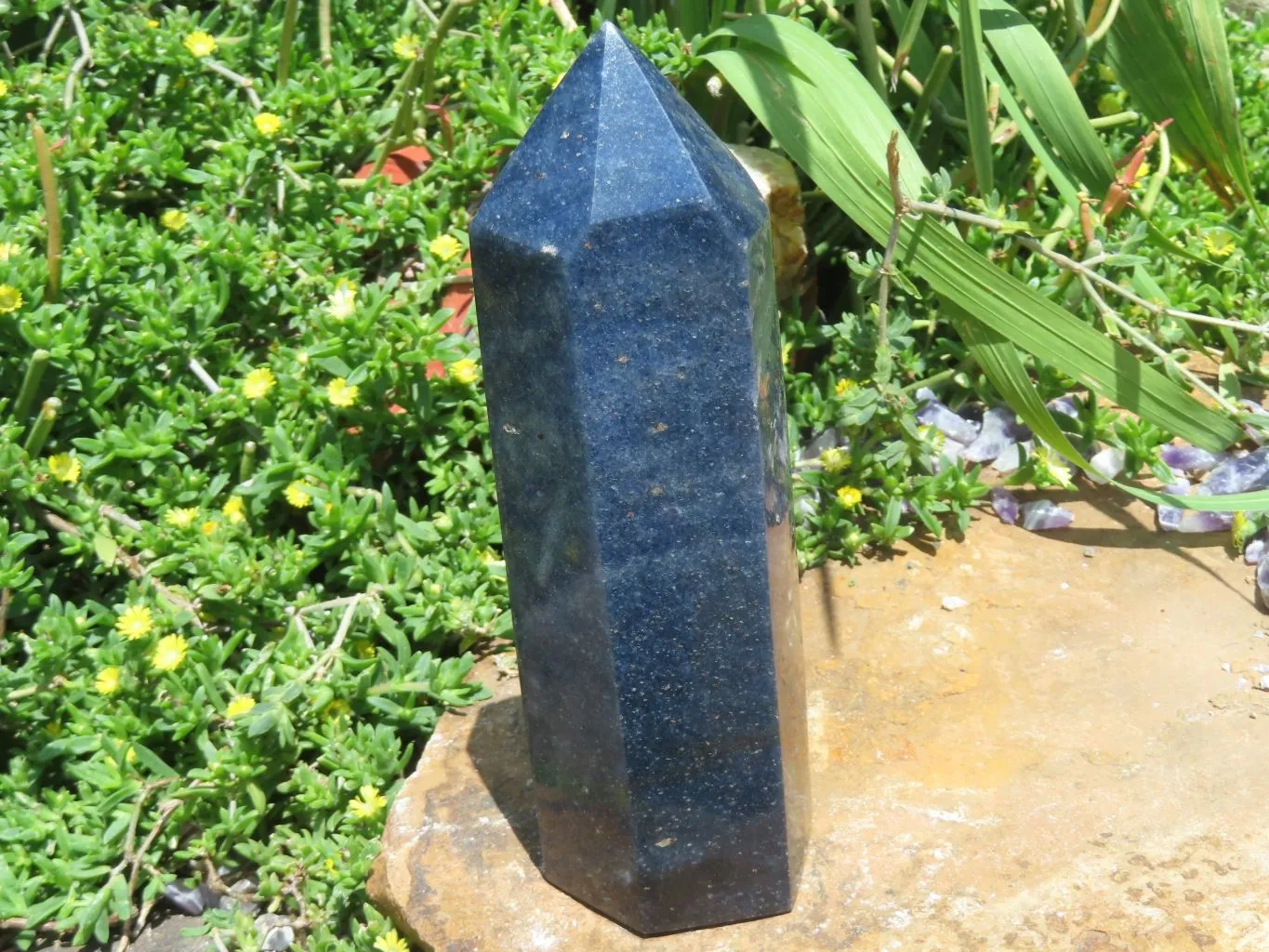 Polished Lazulite Crystal Points x 2 From Madagascar