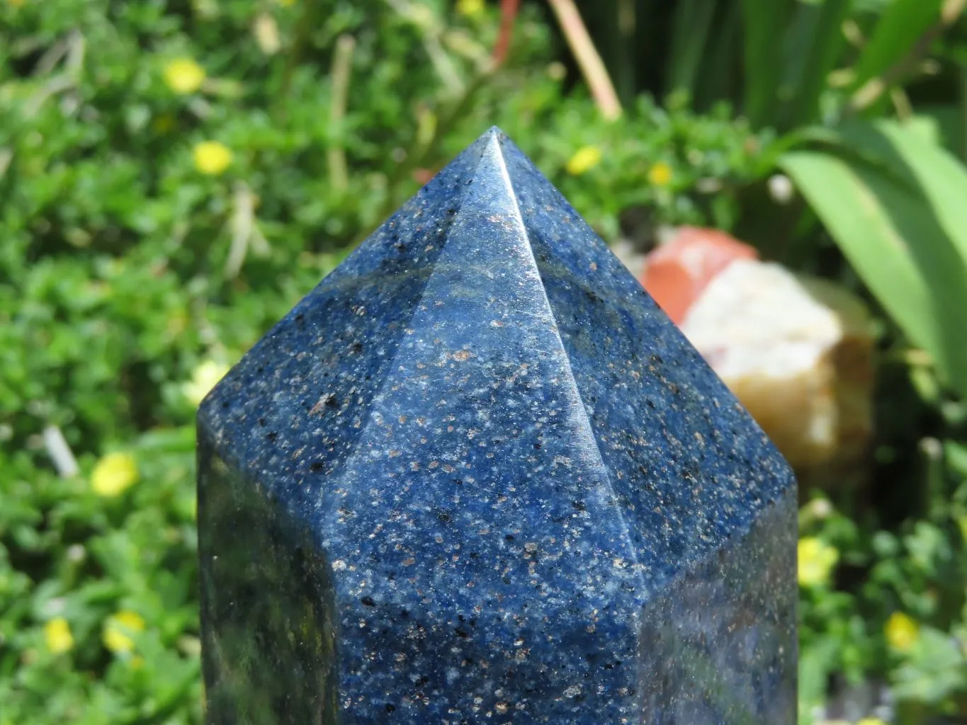 Polished Lazulite Crystal Points x 2 From Madagascar