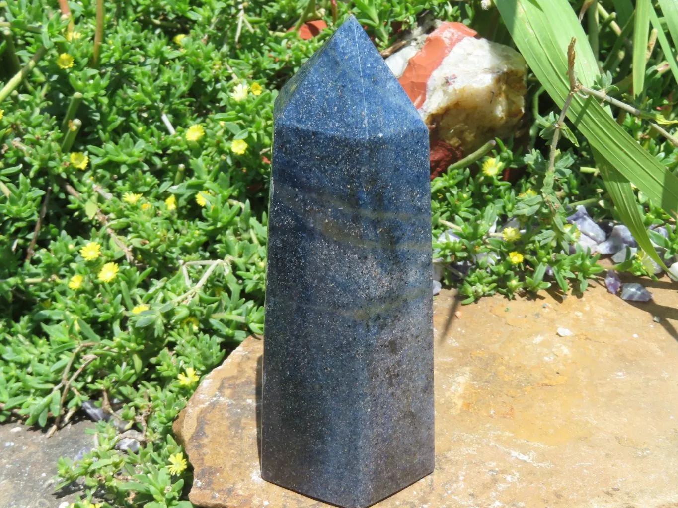 Polished Lazulite Crystal Points x 2 From Madagascar