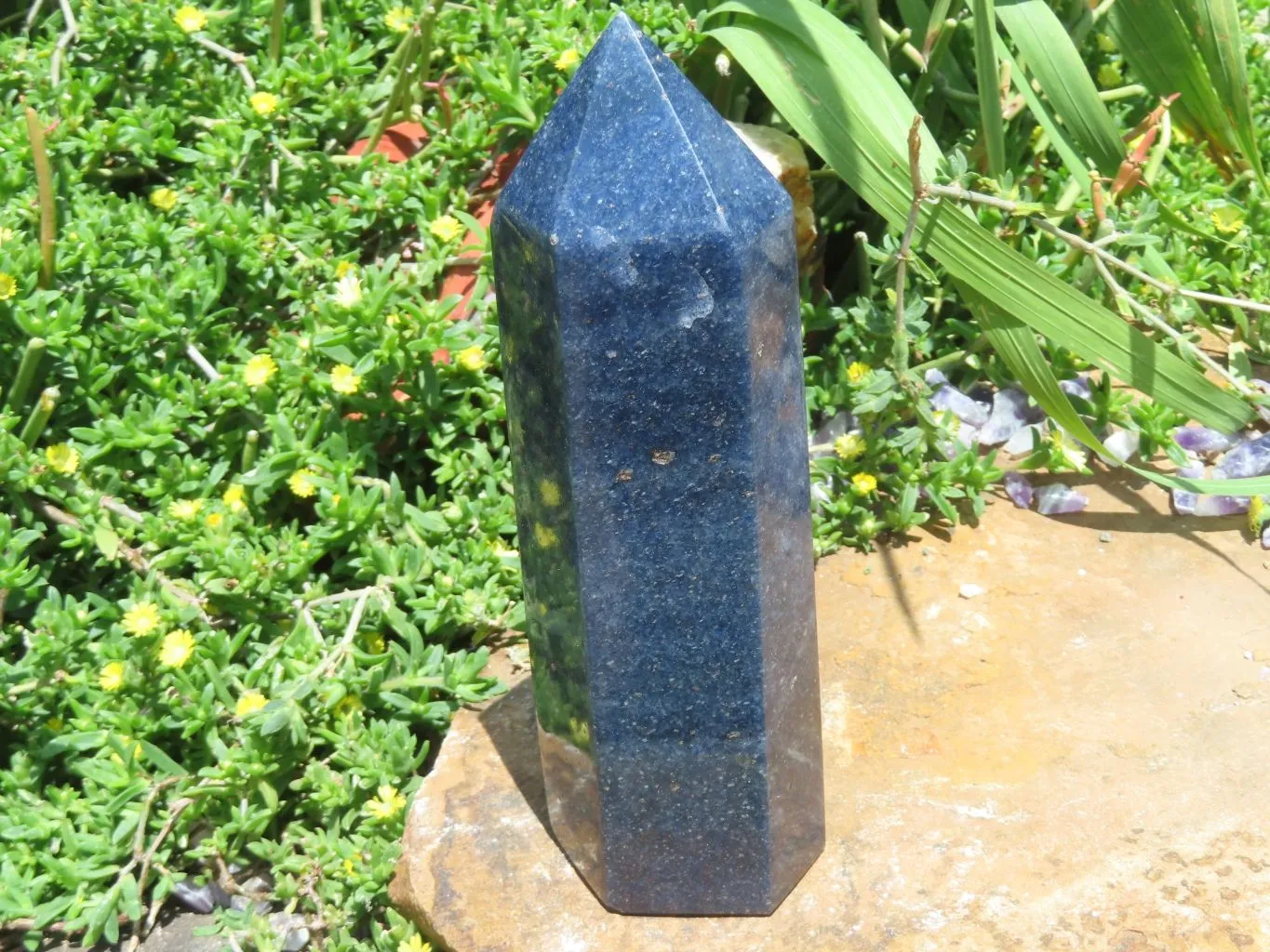 Polished Lazulite Crystal Points x 2 From Madagascar