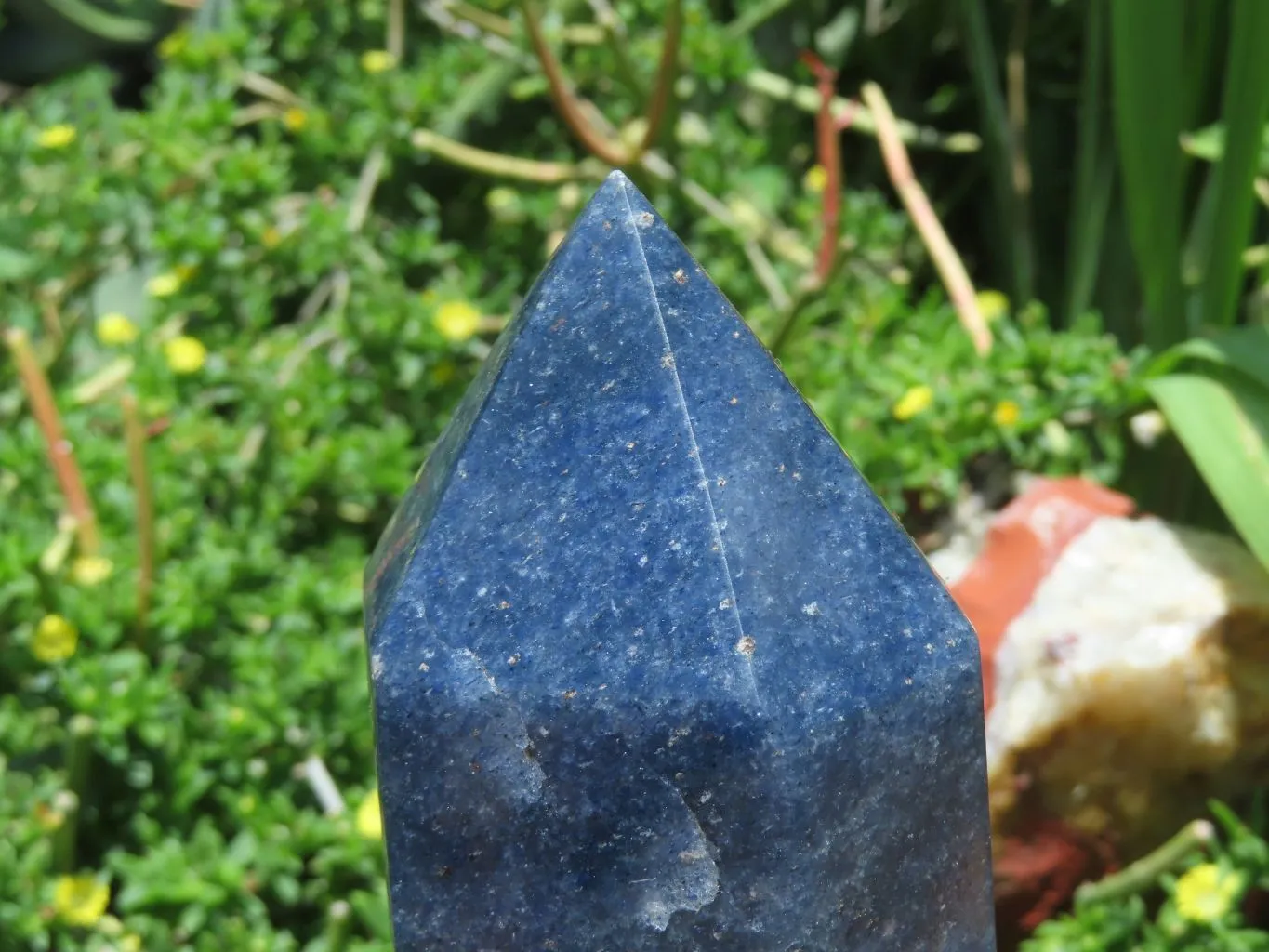 Polished Lazulite Crystal Points x 2 From Madagascar