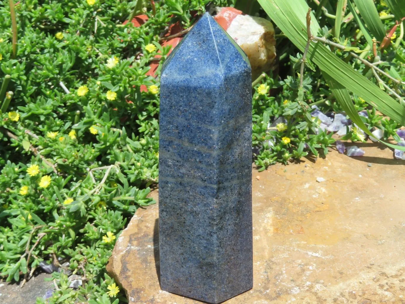 Polished Lazulite Crystal Points x 2 From Madagascar