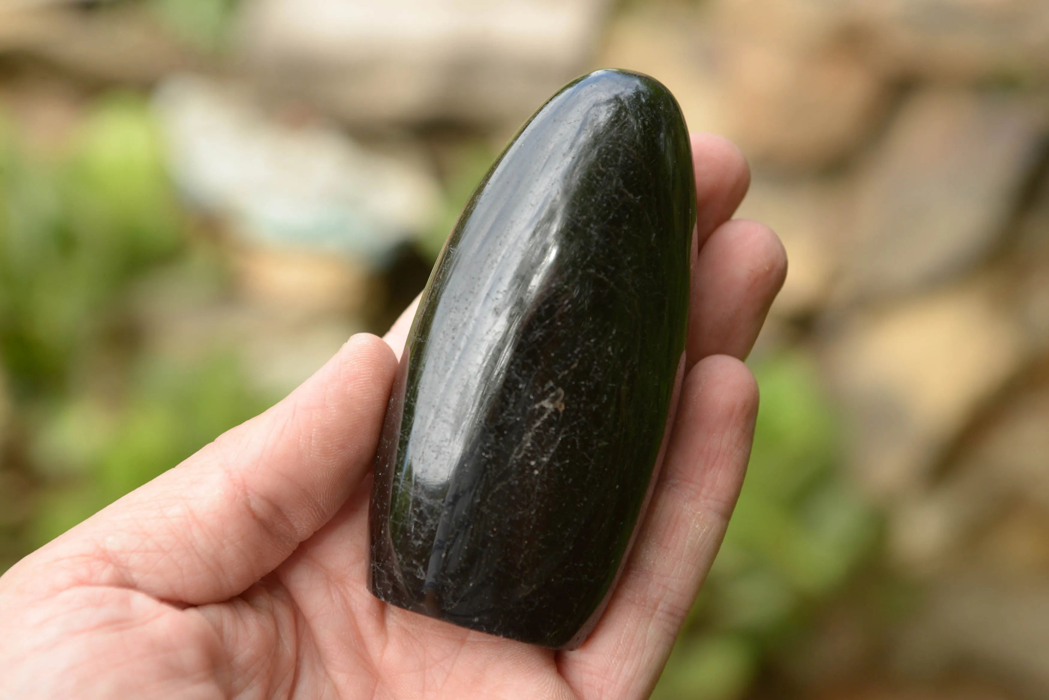 Polished Schorl Black Tourmaline Standing Free Forms x 6 From Madagascar