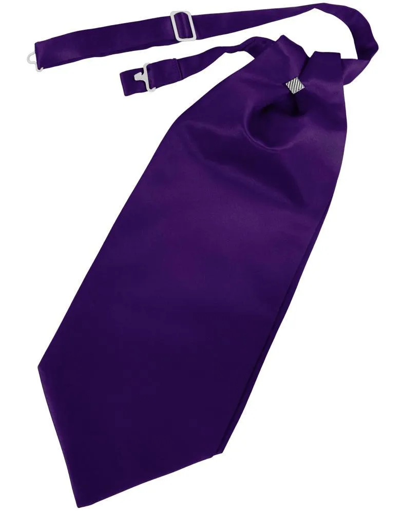 Purple Luxury Satin Cravat