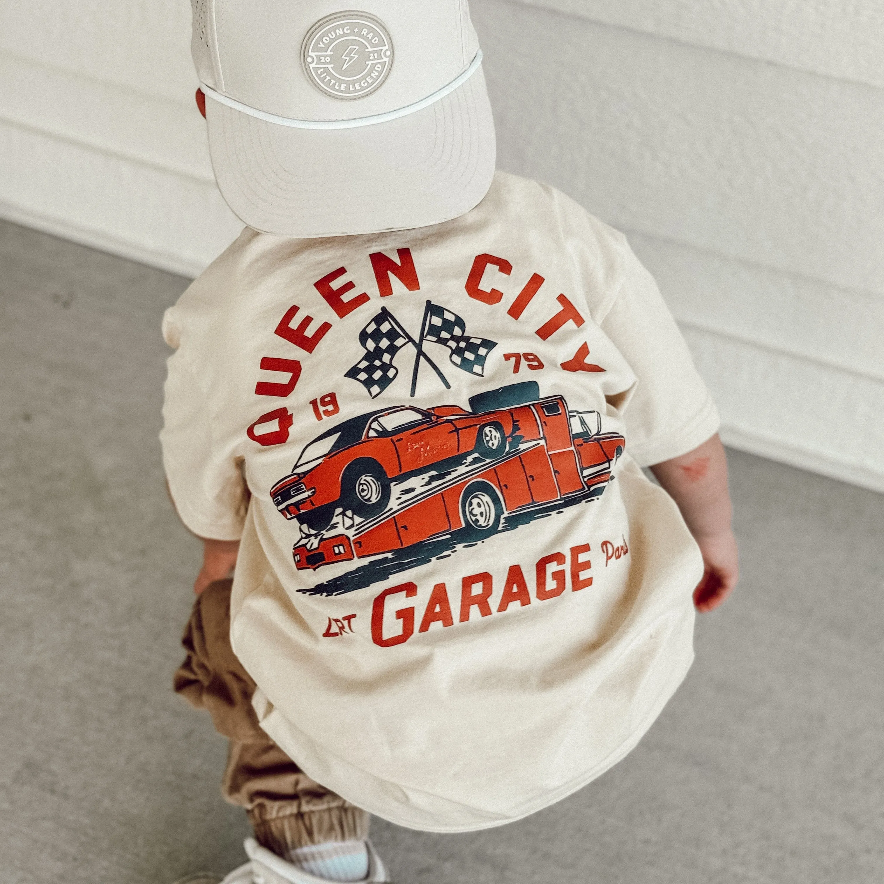 QUEEN CITY GARAGE TEE - VINTAGE CREAM