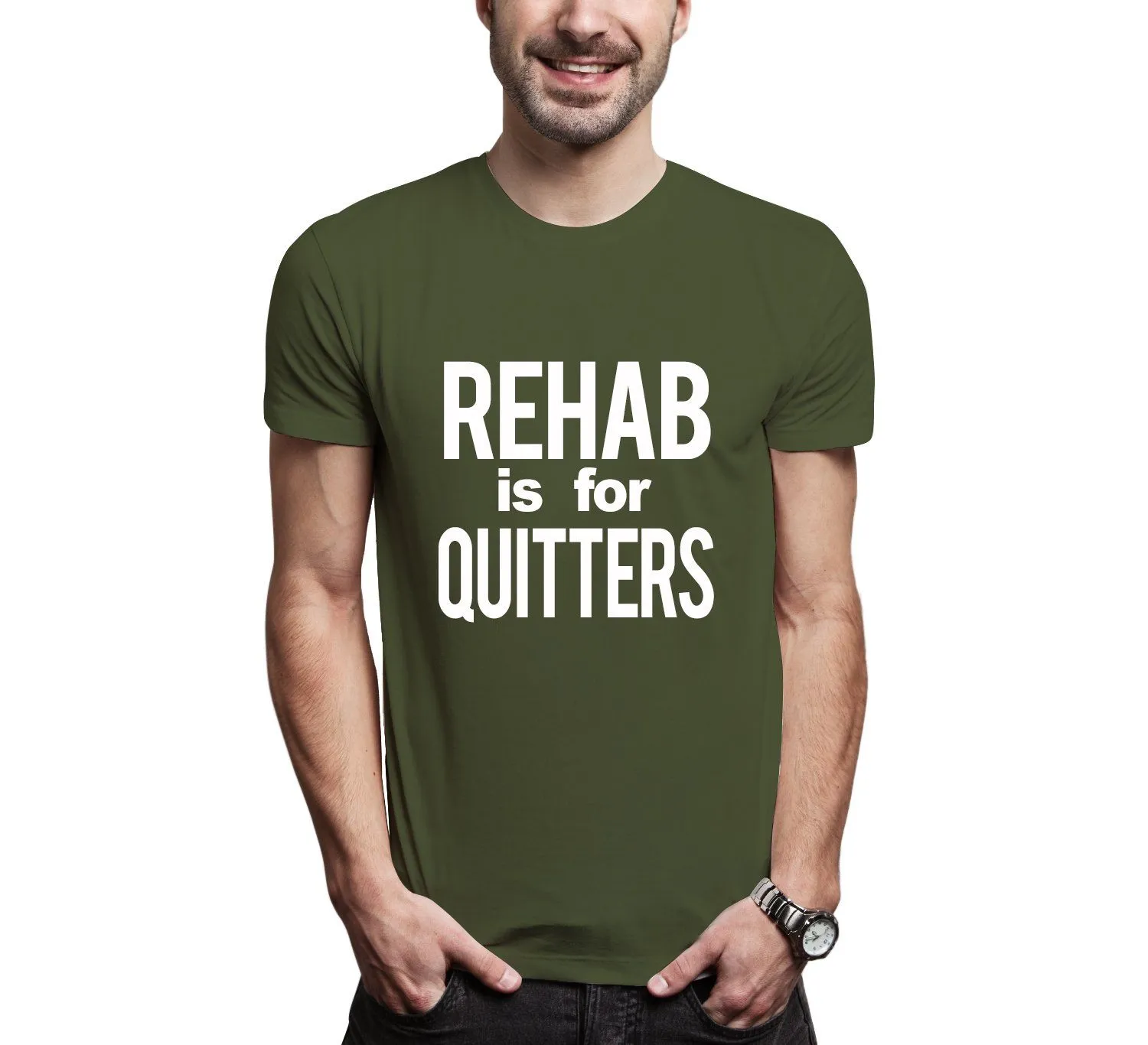 Rehab Is For Quitters Men's Tee Shirt