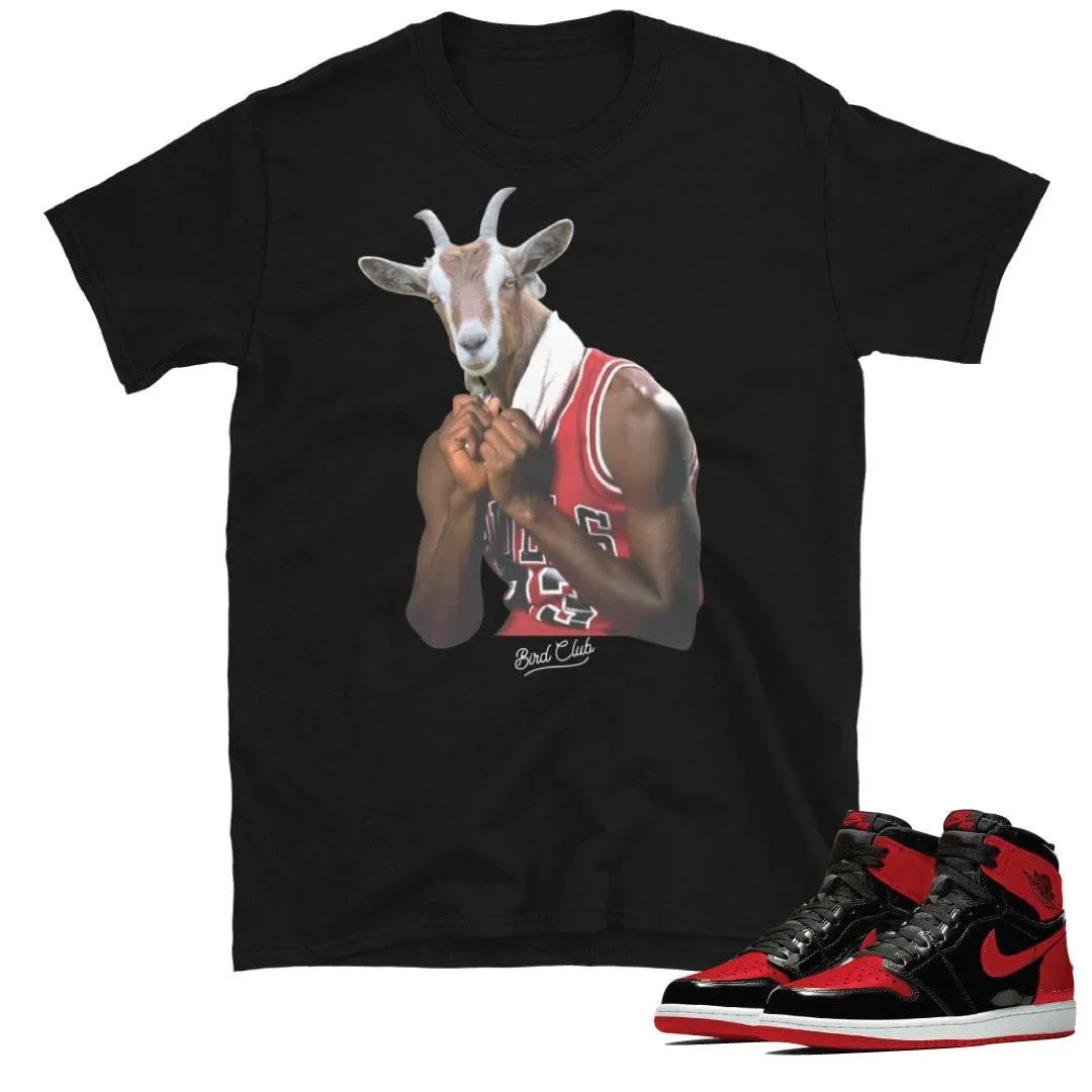 Retro 1 Bred Patent Goat Shirt