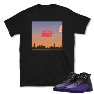 RETRO 12 FIELD PURPLE "Mike Sunset" SHIRT