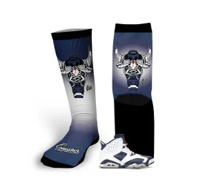 Retro 6 Olympic War Bully Socks