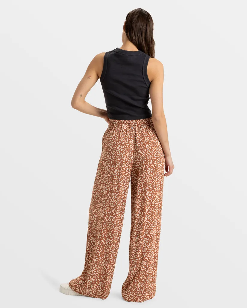 Roxy Forever And A Day Pants-Russet Freefallin Floral Fresh