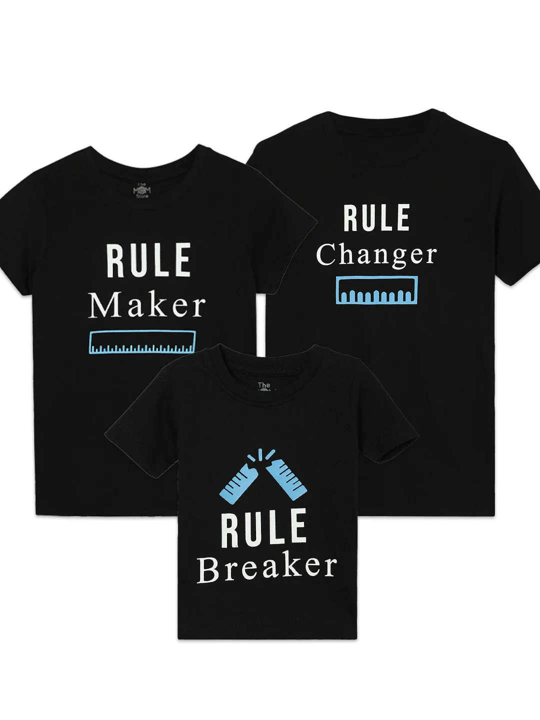 Rule Breakers Matching Family T Shirts- Combo of 3