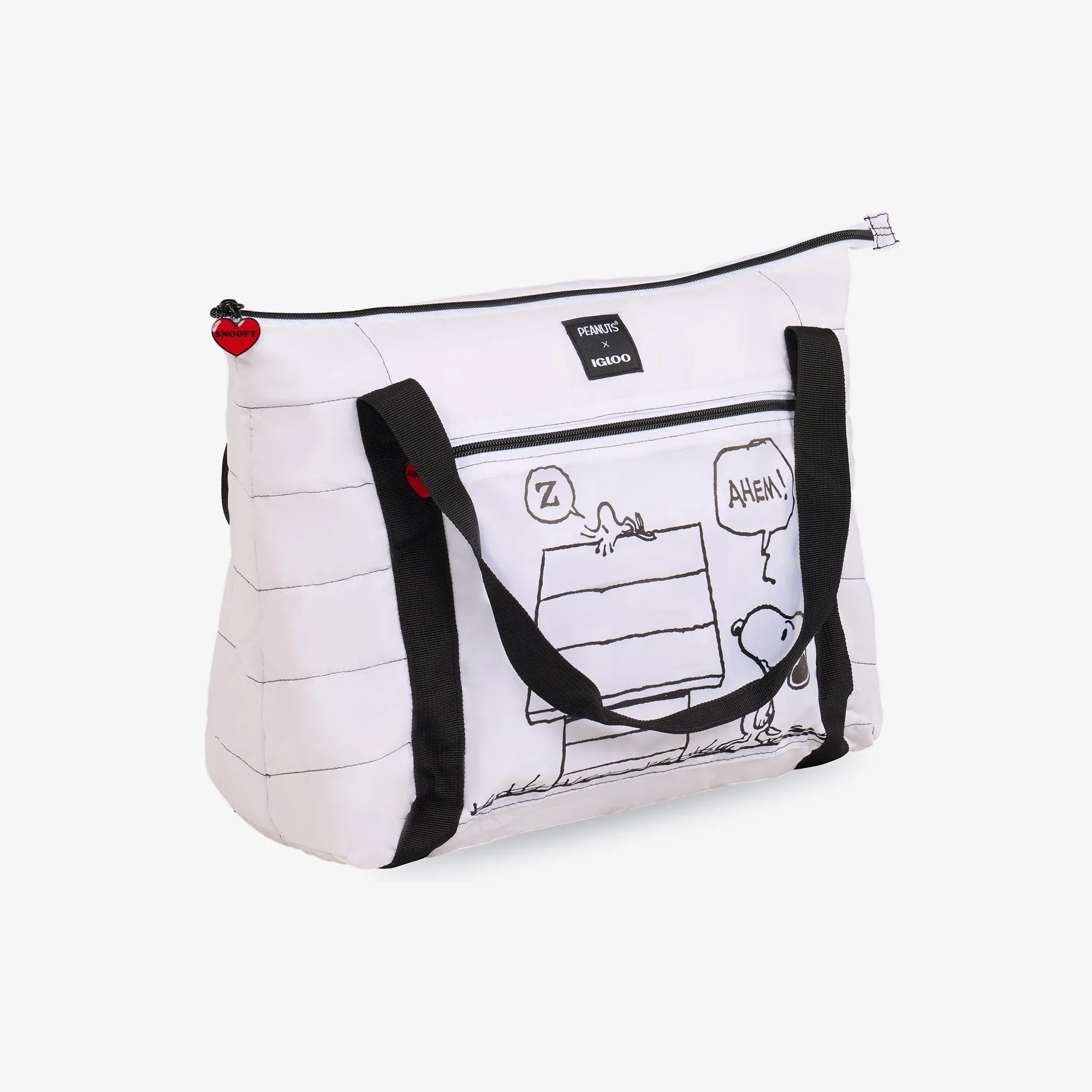 Snoopy Packable Puffer 20-Can Cooler Bag