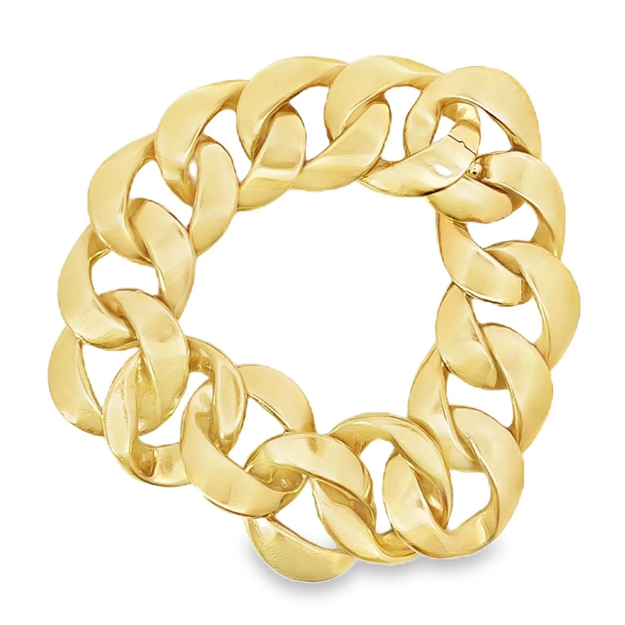 Solid Italian Gold Cuban Link Bracelet