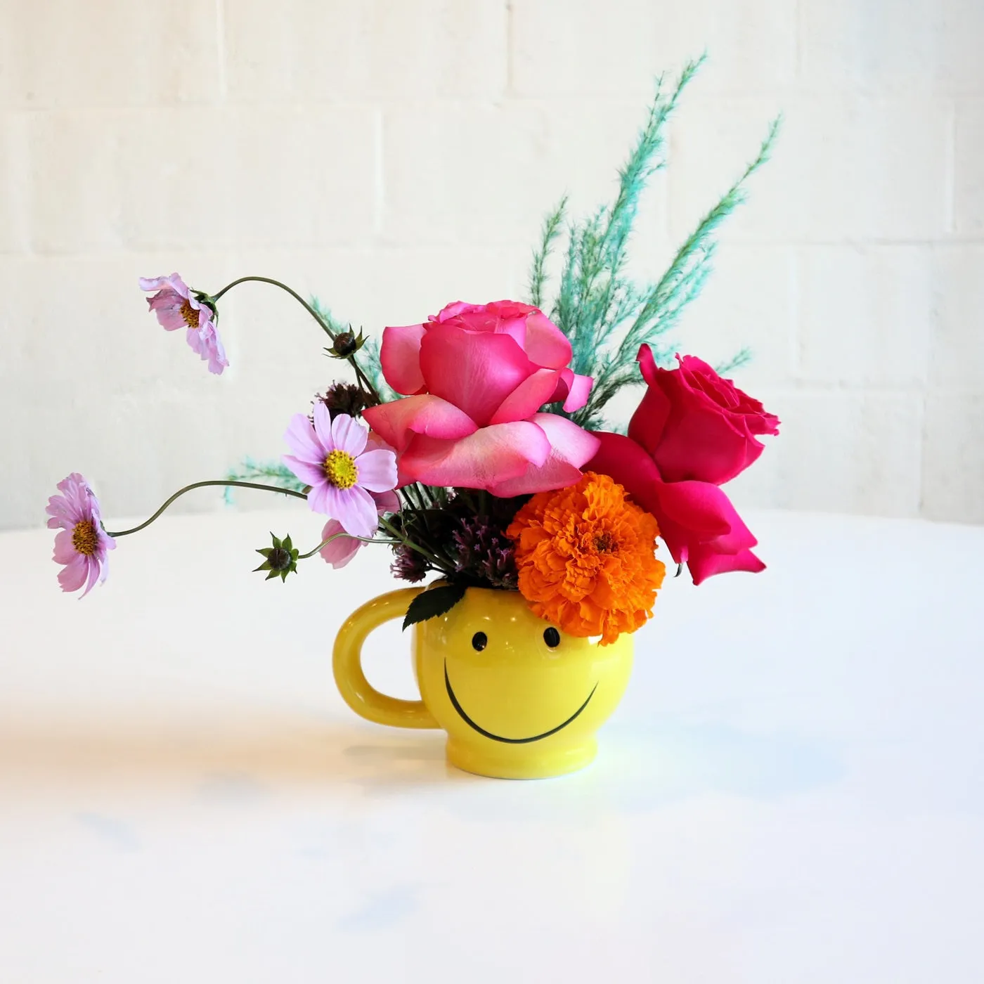 Stacy K Floral | Smiley Mug