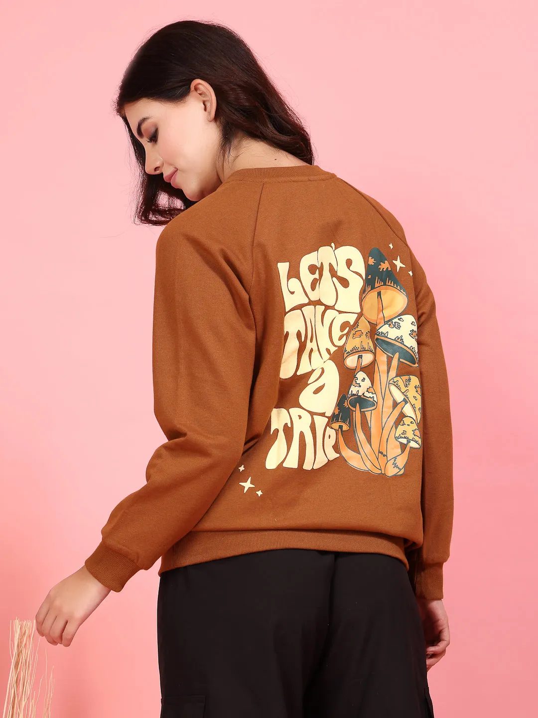 Statement Puff Print Sweatshirt