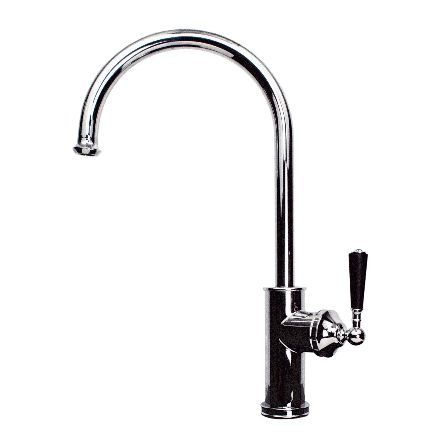 Swivel Single Handle Kitchen Faucet in Polished Chrome