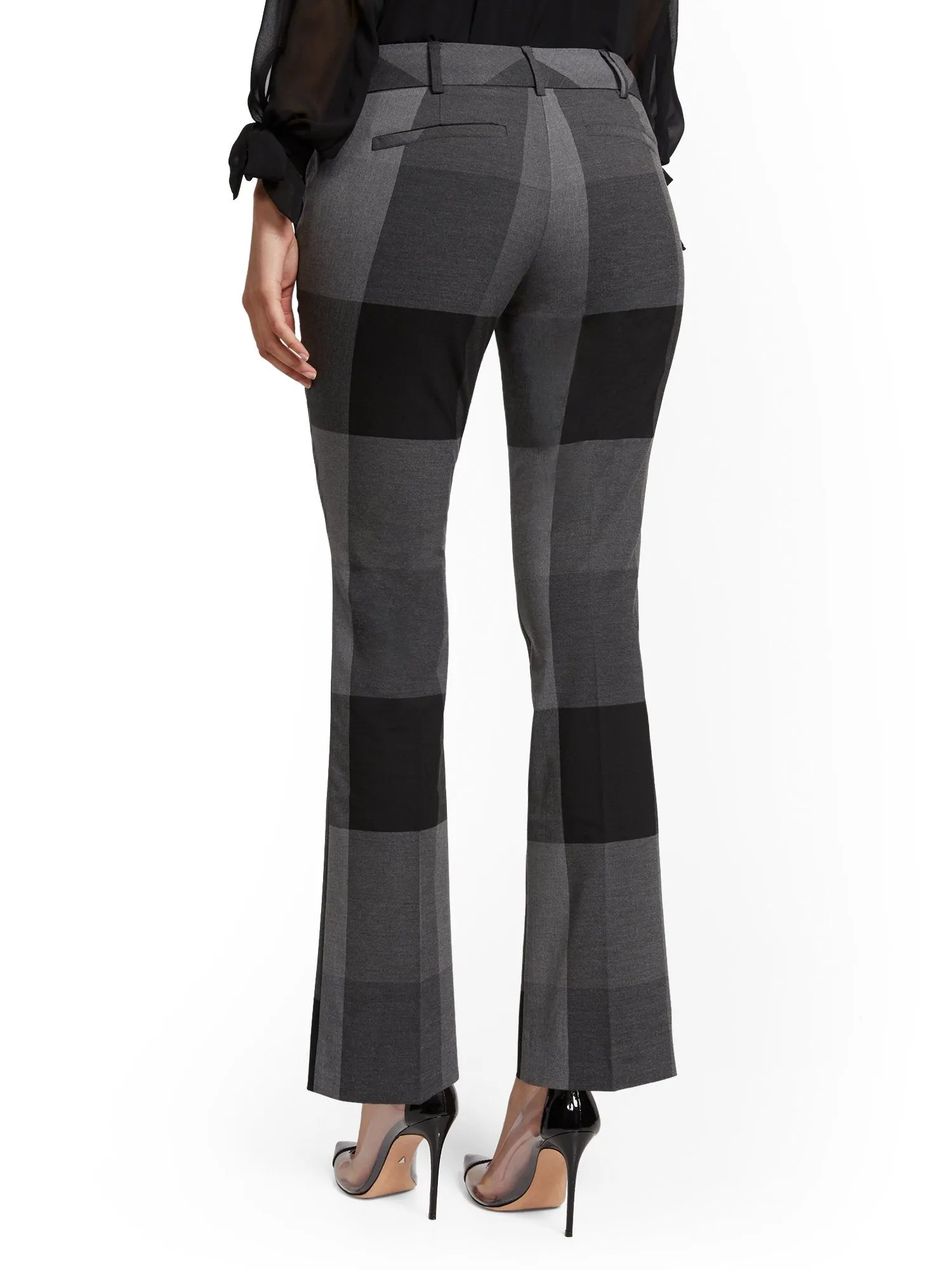 Tall Plaid Straight-Leg Pant - Signature - 7th Avenue