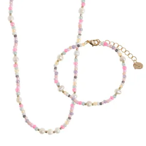 Tess - Pastel Bead and Pearl Set