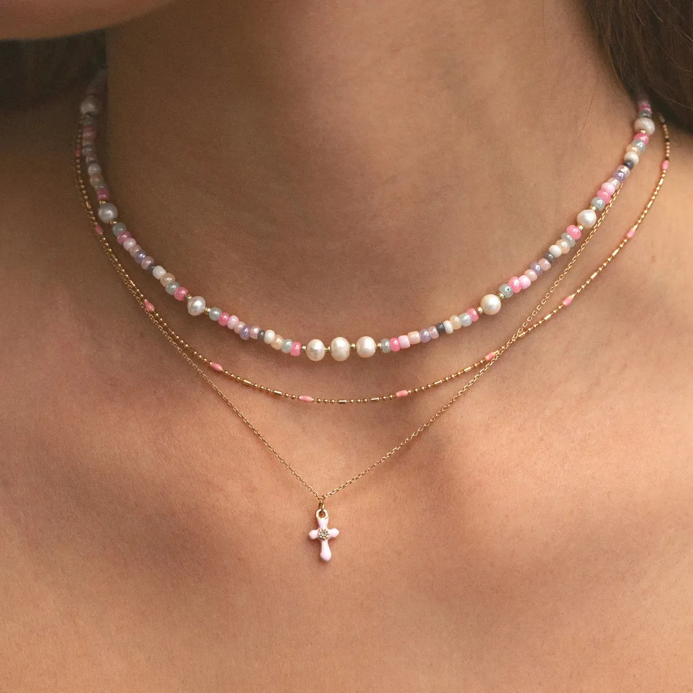 Tess - Pastel Bead and Pearl Set