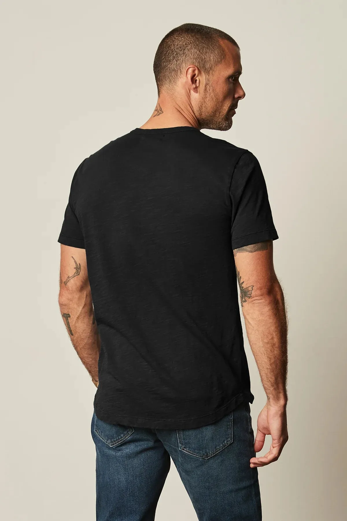 Velvet Amaro Crew Tee Black