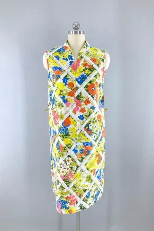 Vintage 60s Abstract Print House Dress