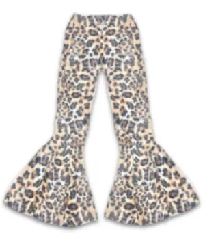 Vintage Wash Leopard Flare Pant