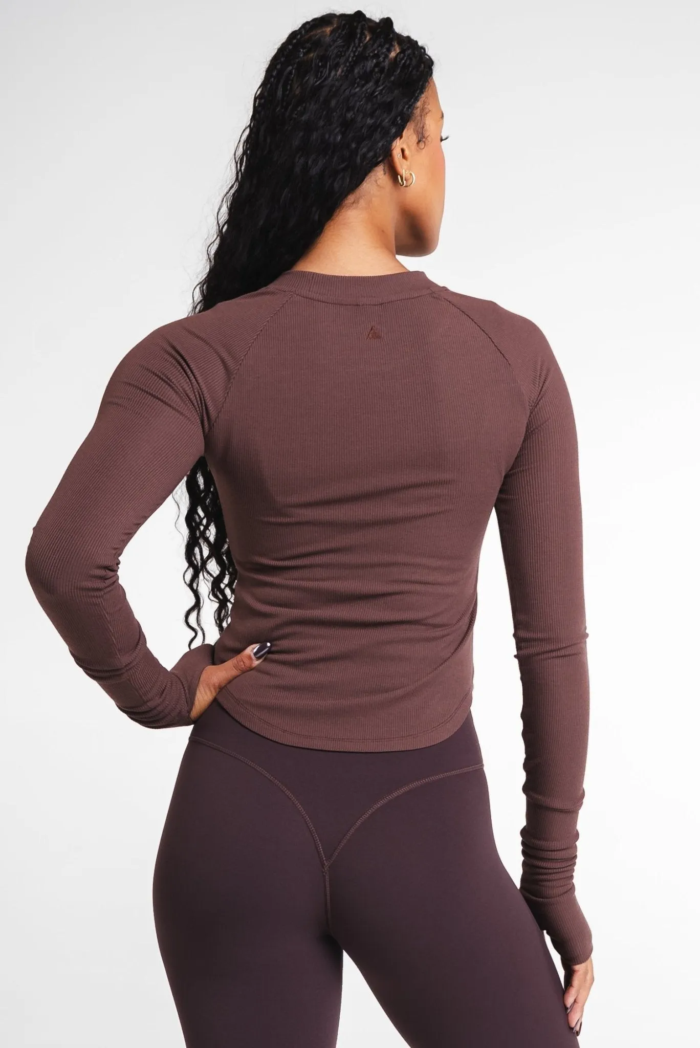 Vitality Easy Rib Top - Cocoa