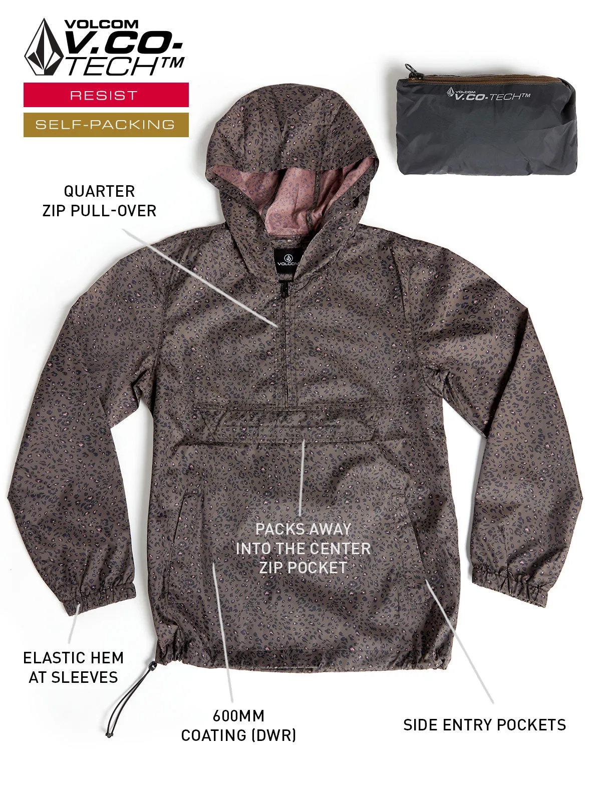 Volcom Earth Tripper 2 Jacket-Espresso