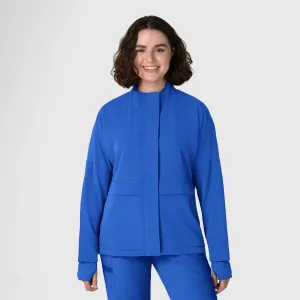 Wink Women's Germs Happen Packable Scrub Jacket - Royal Blue