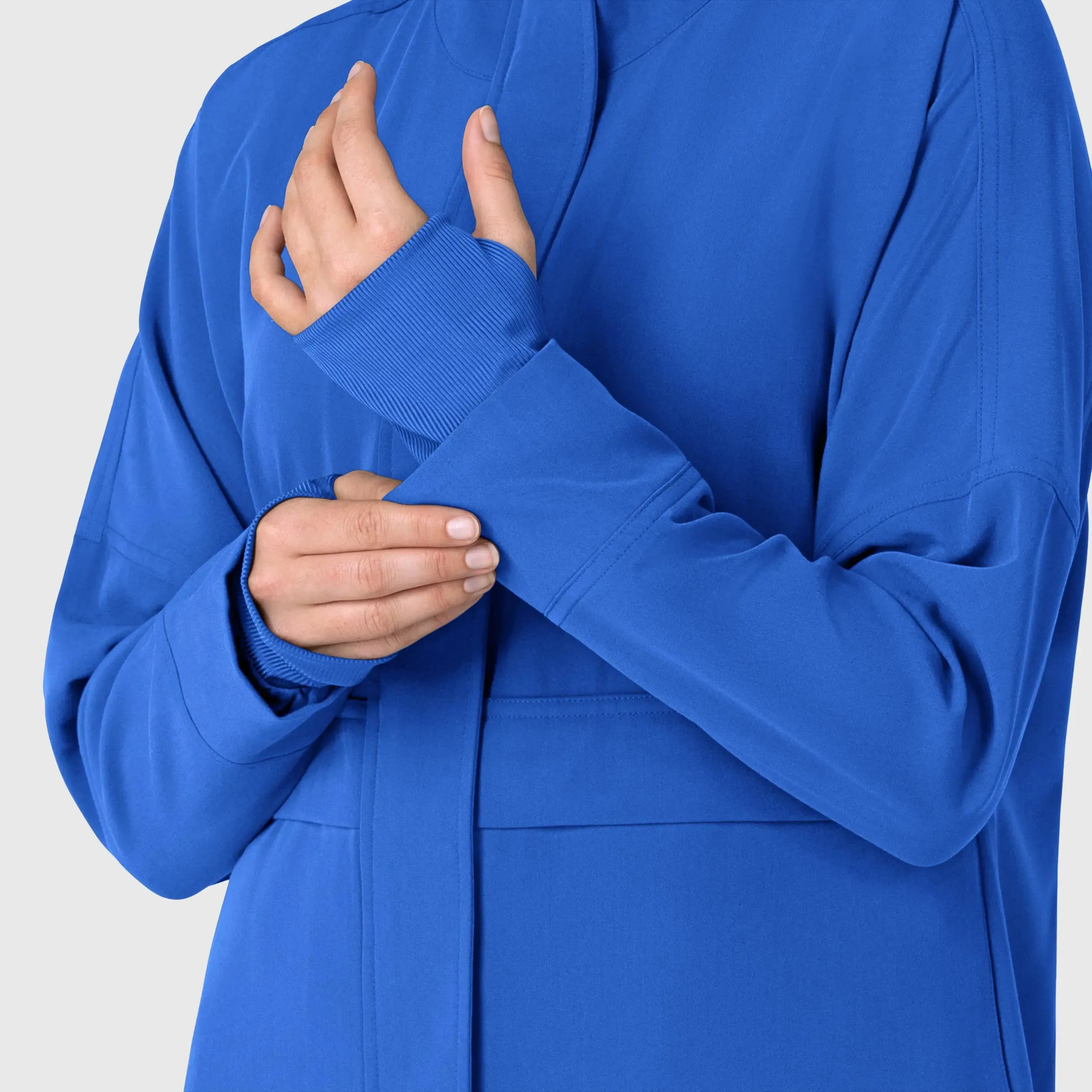 Wink Women's Germs Happen Packable Scrub Jacket - Royal Blue