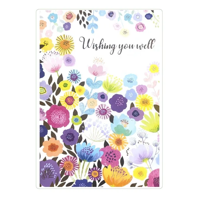 Wishing You Well Floral Greeting Card