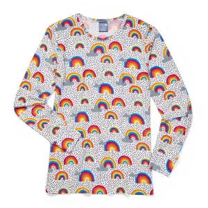 Zoe Chloe Silky Print Tee - Double Rainbow Knit